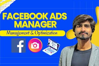 be your facebook ads manager and run profitable ads campaign
