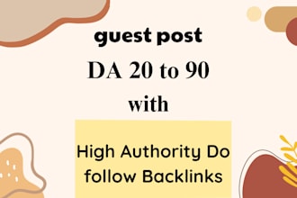 publish a high da guest post on high authority backlinks