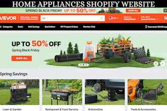 design profitable home appliance shopify store cookware kitchen utensil website