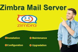 install and configure zimbra mail server and provide support