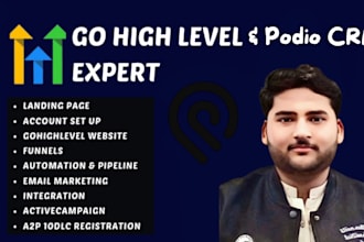 build gohighlevel sales funnels, landing pages, and CRM