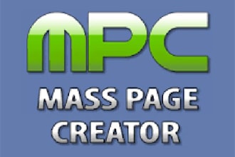 create mass landing pages using mpc mass webpage creator