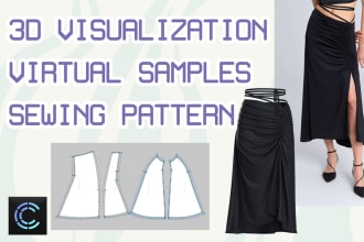 create sewing pattern and pre production virtual sample