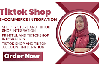 do tik tok shop, shopify, printful and tik tok account integration