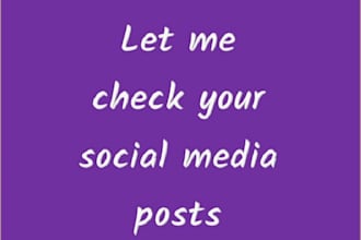 proofread your social media and websites