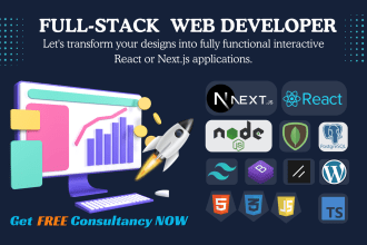 develop react next node mern jamstack wordpress fullstack webapps