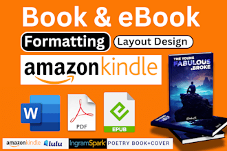 book formatting and layout design for amazon KDP paperback