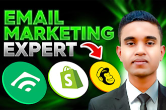 configure mailchimp klaviyo shopify email marketing campaign automation workflow
