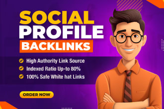 do high da social profile seo backlinks for manual link building service
