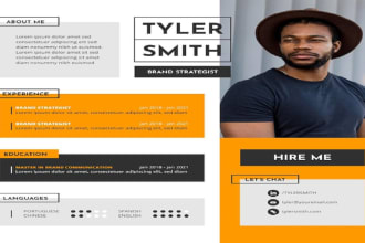 design a professional resume and portfolio website