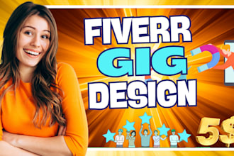 design catchy fiverr gig image, youtube thumbnail, cover, banner, picture