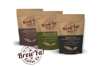 create a coffee bag, packaging and label sticker design