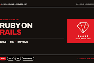 develop, fix, and customize your ruby on rails website