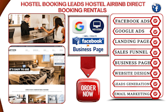 generate hotel booking leads hotel website airbnb direct booking rentals website