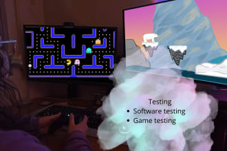 test and review your game or project and report bugs