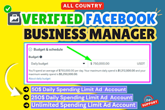fix and provide facebook business manager with profile or immortal bm within 2hr