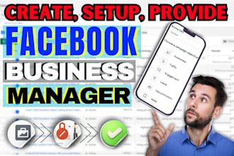 fix and provide facebook business manager with profile or immortal bm within 2hr