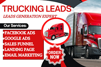generate trucking leads truck accident logistics website insurance auto leads