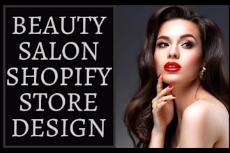 design profitable beauty salon spa store barber shop shopify store design