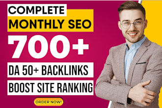 provide high authority dofollow  backlinks in monthly off page SEO service