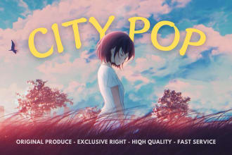 produce high quality pop, city pop, jpop music within 24 hours