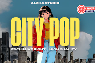 produce high quality citypop, jpop music with fast service