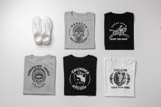 do trendy t shirt graphic and  typography t shirt designs