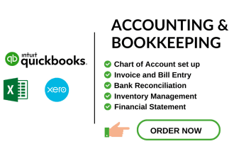 online bookkeeping for quickbooks, bank reconciliation, financial statements