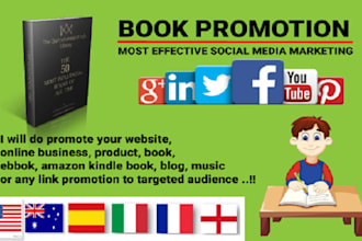 do advertise and promote your amazon kindle book, e book, books social marketing