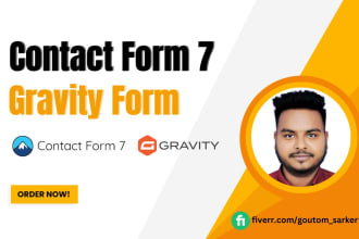 create or fix  contact form 7, gravity form for your website