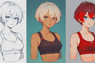 coloring your sketch with ai generate