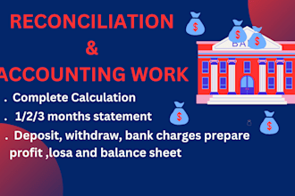 do your bookkeeping, reconciliation and accounting work