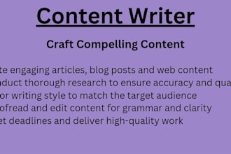 write for you as a content writer