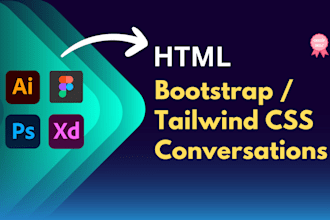 build figma to HTML ,next js with tailwind CSS websites