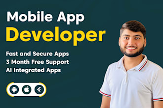 do mobile app development custom ios android app creation by flutter developer