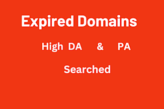 finding expired domains with high da, pa and best quality
