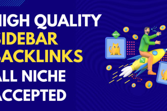 high quality sidebar backlinks to boost your SEO