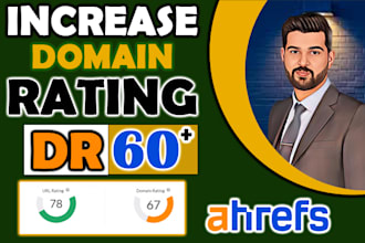increase DR domain rating to 60 plus guaranteed