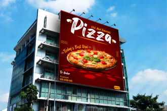 create a print ready restaurant advertisement poster