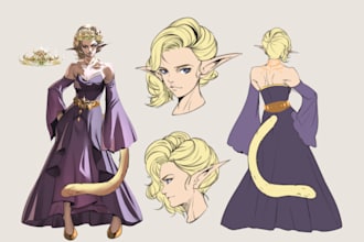 create detailed and custom character sheets for your project