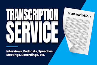 transcribe audio and do video transcription