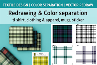 do vector tracing and color separation for screen printing