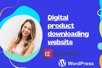 create digital products downloading website