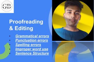 check your grammar and spelling and proofread and edit your writing