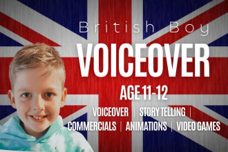 professionally record an english british kids boy child voice over