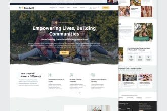 design ngo, charity or organization website on wordpress with elementor pro