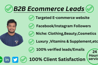 do fashion, cosmetics, supplement niche ecommerce lead generation