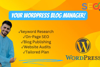 be your wordpress blog website and SEO manager
