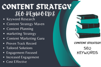 create content strategy research keywords, plan, marketing for blog website