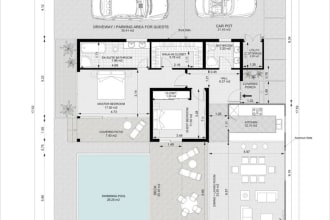 do construction drawings, for house plans, 2d floor plan